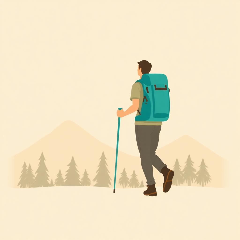 Illustration: Zu Fuss & Zelt